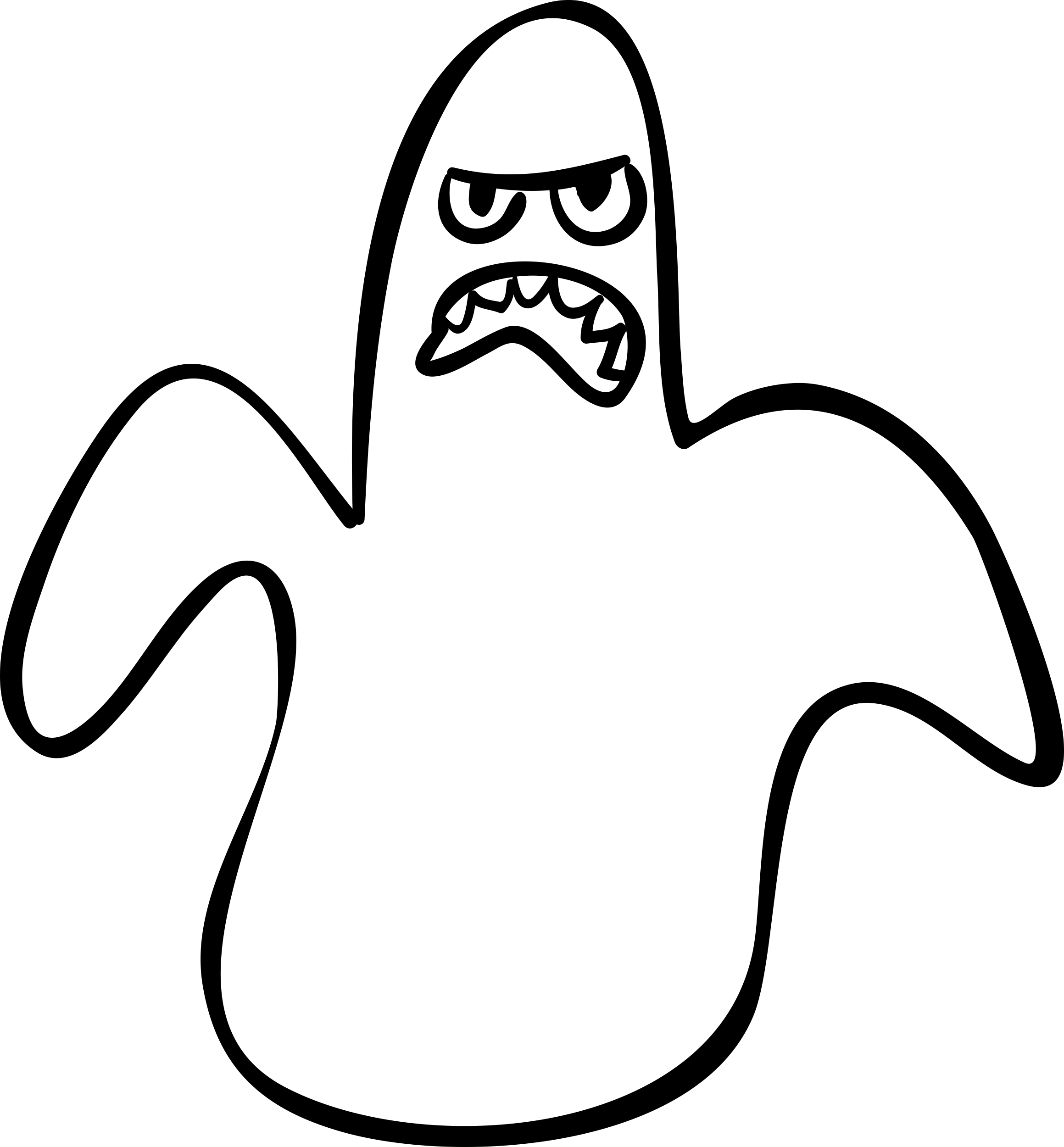 Halloween Ghost Outline Scary Shape Outline Svg Vector Free Vectors